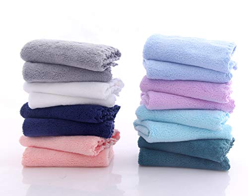 16 Pack Baby Washcloths - Luxury Multicolor Coral Fleece - Extra Absorbent and Soft Wash Clothes for Newborns, Infants and Toddlers - Suitable for Sensitive Skin and New Born - Baby Shower - Image 7